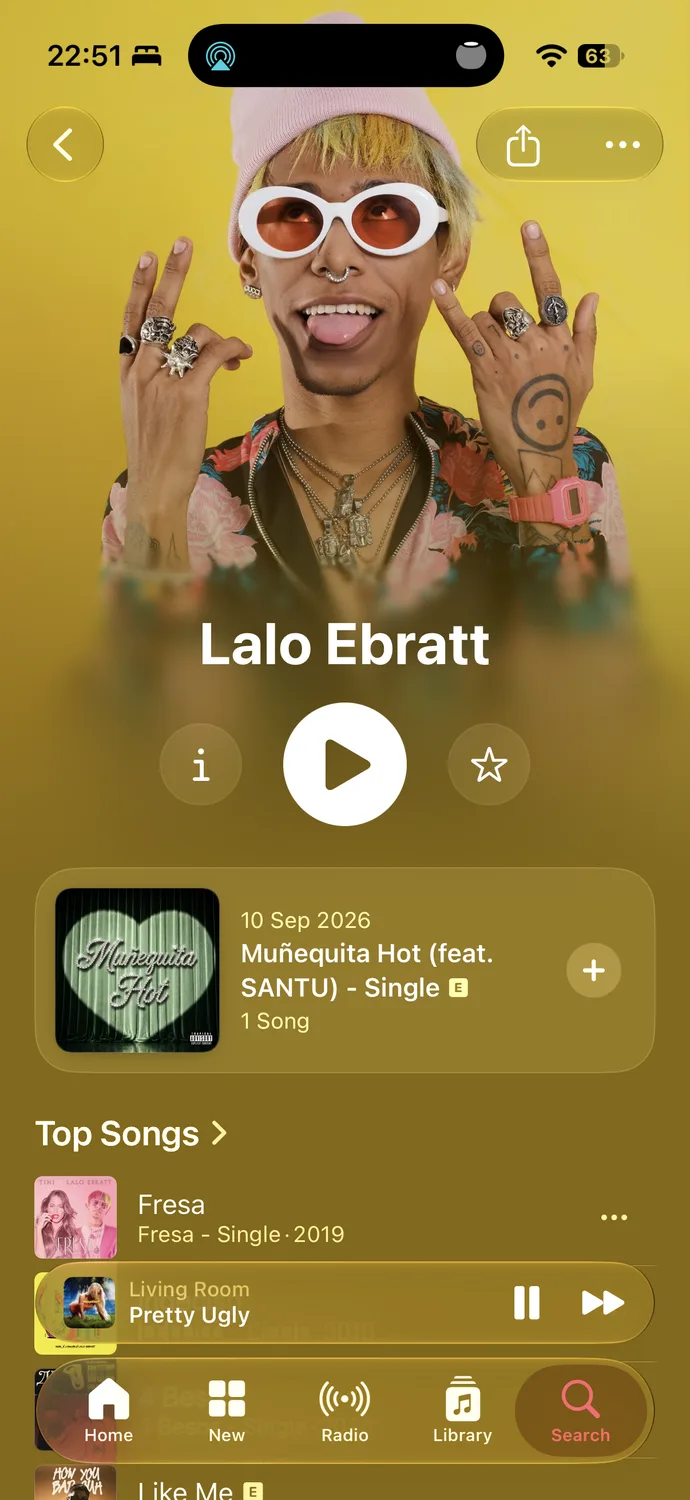 Apple Music artist page for Lalo Ebratt