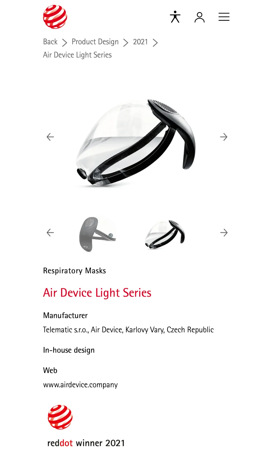 Red Dot winner 2021, the Air Device Light Series