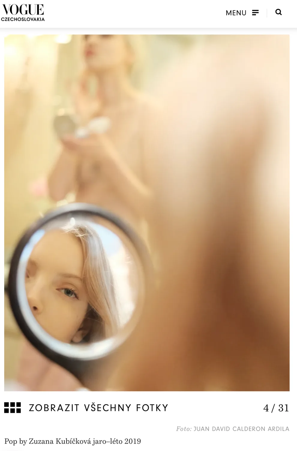 A Vogue Czechoslovakia shoot, credited to me
