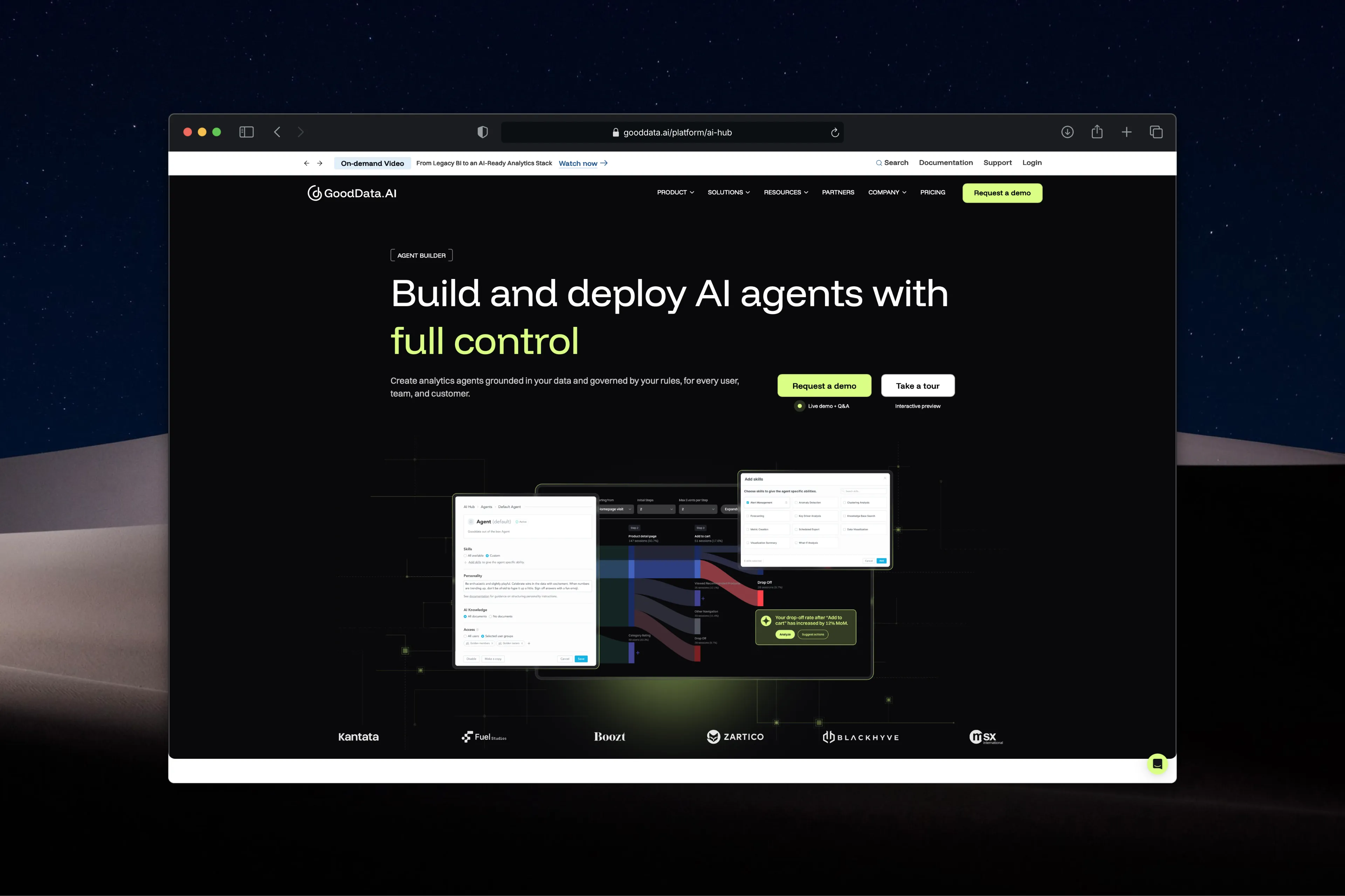 Agent Builder: the conversion-focused surface for governed AI agents.