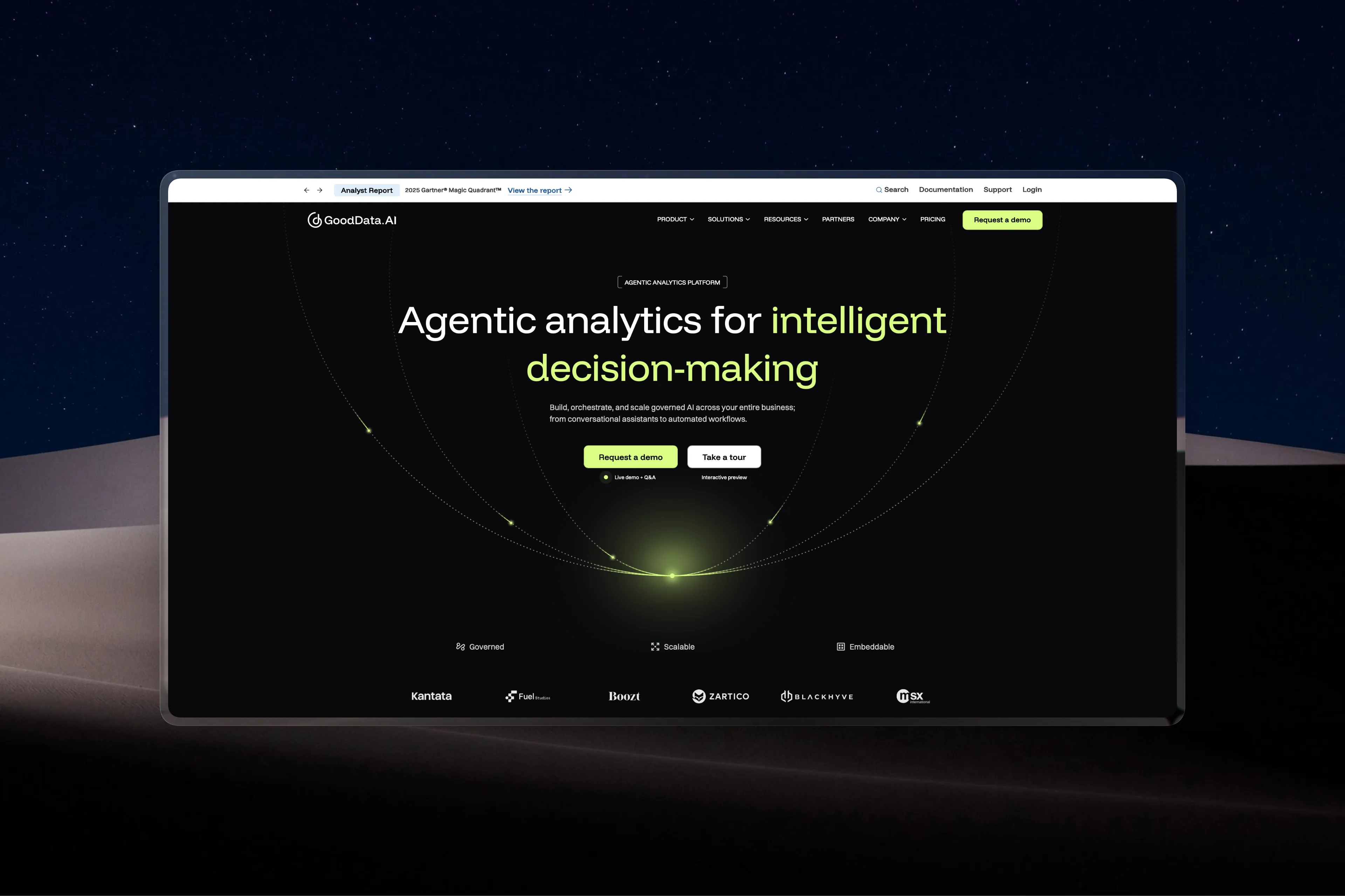 Agentic Analytics category landing page