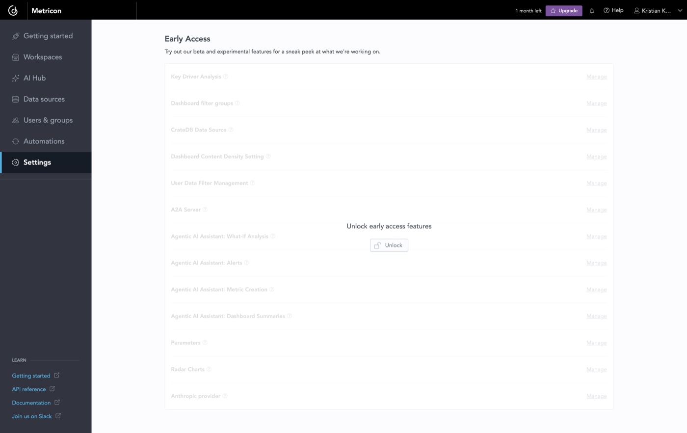 Early-access gating: agentic features as contextual upgrade triggers.