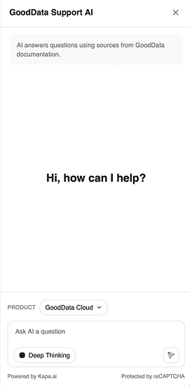 A chat panel leading, with search behind it